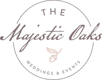 a logo which reads the majestic oaks, weddings and events