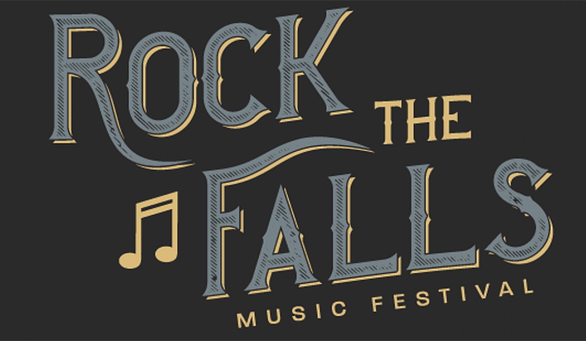 rock the falls music festival poster