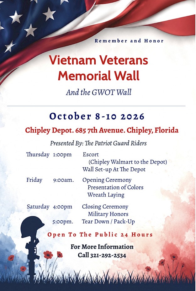 Vietnam Veterans Memorial Wall Flyer
